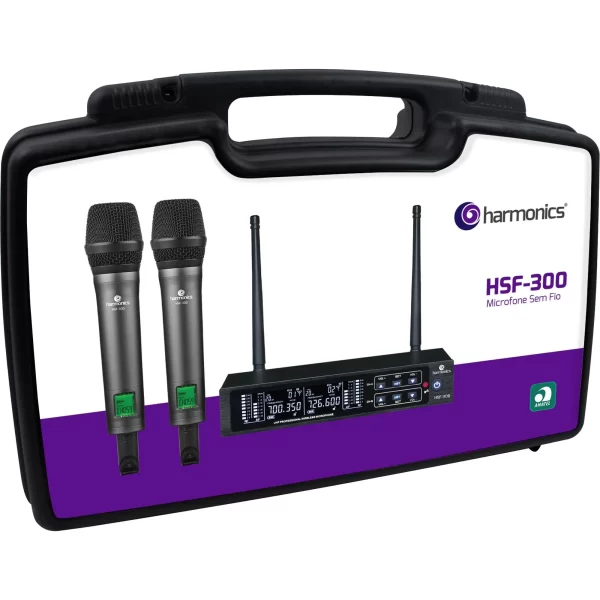 Microfone Sem Fio Harmonics HSF-300 Duplo - Image 6